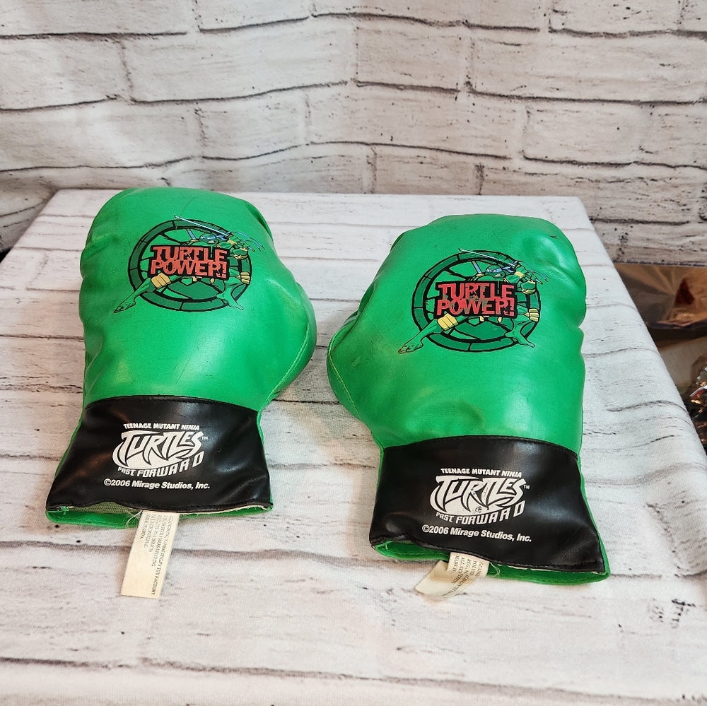 2006 Teenage Mutant Ninja Turtles green boxing gloves by Mirage Studios